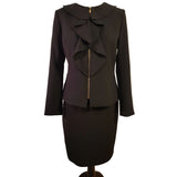 Tahari Arthur S. Levine Black Skirt Suit Size Jacket 8 (M) Skirt 6 (S)