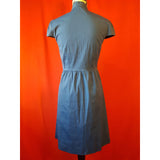 Theory Navy Cotton Blend Dress Size 2 / XS