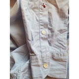 Glanshirt Blue White Stripe Shirt Size 15 1/2