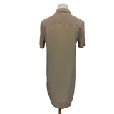 Equipment Femme Sand Pure Silk Shirt Dress Size XS