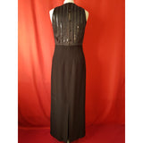 House Of Fraser Black Beaded Maxi Dress Size 10.