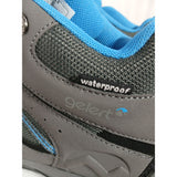Gelert Horizon Junior Women's Mid Waterproof Hiking Boots Grey Blue Outdoor Boots Size 6 UK 39 EU