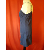 Temperlay London Navy 100% Silk Dress Size 10