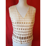 Carolina Herrera Women's Gold Top Size 12 UK 40 EU