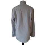 Taylor Stitch Men's Grey White Stripe Shirt Size S/38