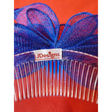 JDesigns Blue Pink Fascinator Comb.