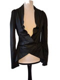 Vivienne Westwood Black Cotton Blazer Jacket Size 12