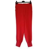 Ted Baker Red Tapered Trousers with Cuffed, Size 1 / 8
