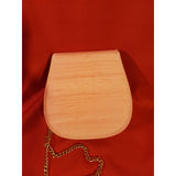 Women's Peach Ocassion Silk Custom Crossbody Bag