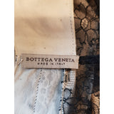 Bottega Veneta Black Grey Silk Dress Size 38 IT 6 UK