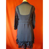 Temperlay London Navy 100% Silk Dress Size 10