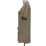 Equipment Femme Sand Pure Silk Shirt Dress Size XS