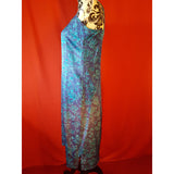 INC International Concept Blue Silk Floral Print Dress Size 4 US 8 UK