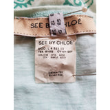 See By Chloe Green Red Women's T-Shirt Size 12