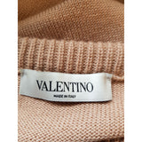 Valentino Nude Crocheted Knit Wool Cotton Jumper Size XS