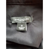 Ann Taylor Black Cotton Dress Size 0 / XS