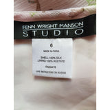 Fenn Wright Manson Long Lilac 100% Silk Skirt Suit Size 6