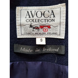 Avoca Collection Women's Navy Wool Coat Size S