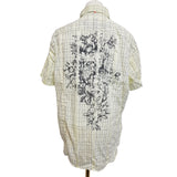 Hugo Boss Men's Yellow Check Shirt Size 2XL