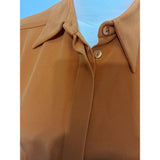 Hillier Bartley Orange Maxi Ocassion Pure Silk Dress Size 8