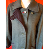 Aquila Alpaca Loden Women's Green Wool Blend Coat Size 10.