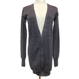 RM by Roland Mouret Grey Wool Cashmere Silk Knit Zip Cardigan Size 6 UK