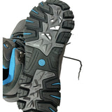 Gelert Horizon Junior Women's Mid Waterproof Hiking Boots Grey Blue Outdoor Boots Size 6 UK 39 EU