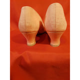 Rainbow Cub Women's Peach Ocassion Silk Custom Heels Shoes Size 4 1/2