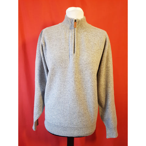 Campbell's of Beauly Green Wool Zip Jumper Size 40 / XS