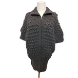 Stella McCartney Grey Knit Zip Cardigan with Pockets Size 36 / S