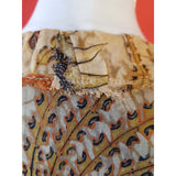DIANE von FURSTENBERG Brown Floral Print 100% Silk Dress Size 6 US 10 UK