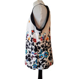 Redherring White Multicolour Butterfly Print Top Size 16