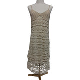 Wild Flower Cream Crocheted Dress Size UK M/L