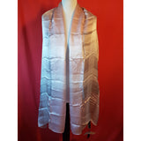 Burberry Women's Grey Pink 100% Silk Scarf Shawl
