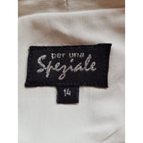 Per Una Speziale White Black Top Size 14