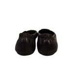 Tory Burch Black Leather Elastic Minnie Ballet Flats Shoes Size 6 M US / UK 3.5-4