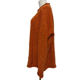 Aram Wollen Mills Brackloon Tweed Roll Neck Ladies Sweater - Orange Size XL