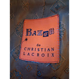 Bazar de Christian Lacroix Womens Brown Coat Size 10