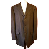 Canali Men's Black Wool Blazer Size 58