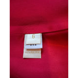 Fleurette Womens Red Pure Wool Coat Size US 6 UK 10