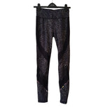 Sweaty Betty Black White Blue Mesh Leggings Size 6