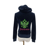 Juicy Couture Navy Zip Hoodie Size L