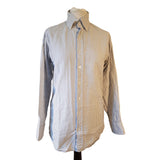 Proper Cloth Men's Blue White Stripe Shirt Size S