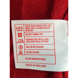 John Smedley Burgundy Wool Cashmere Jumper Size XL.