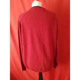John Smedley Burgundy Wool Cashmere Jumper Size XL.