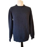 Darzi Navy Lambswool Jumper Size S