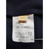 Mr & Mrs MACLEOD Navy Wool Blouse Size 40 FR / 12 UK
