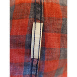 Hackett Men's Red Navy Check Slim Fit Shirt Size M