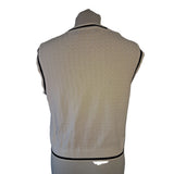 Fred Perry Womens White Button Through Knitted Tank Size 10