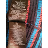 Hobbs Black Blue Red Stripe Stripe Knit Dress Size 8